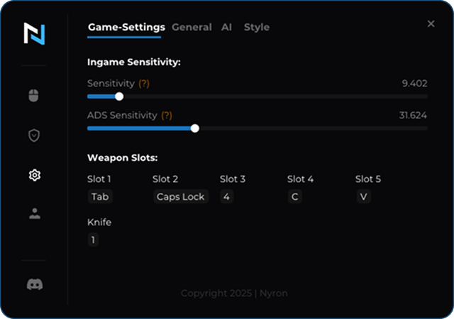 10-game-settings.png tab of Nyron AI