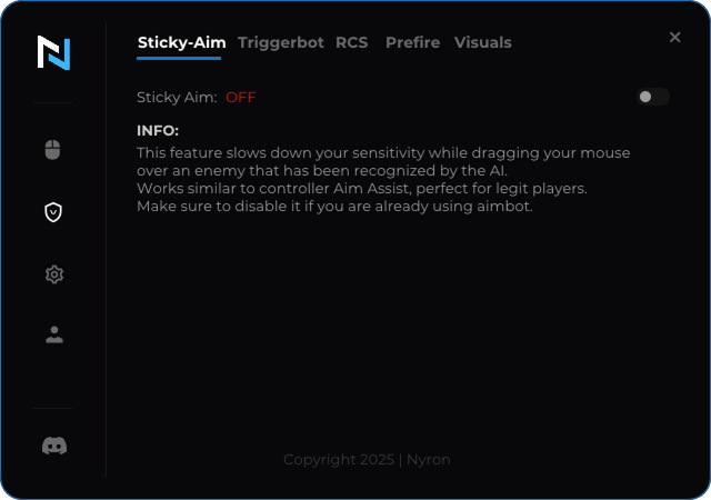 5-sticky-aim.png tab of Nyron AI